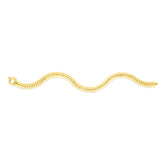 14K Gold 6Mm Chevron Link Necklace